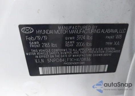 2019 Hyundai Elantra Value Edition from USA, damaged, VIN 5NPD84LF1KH470836